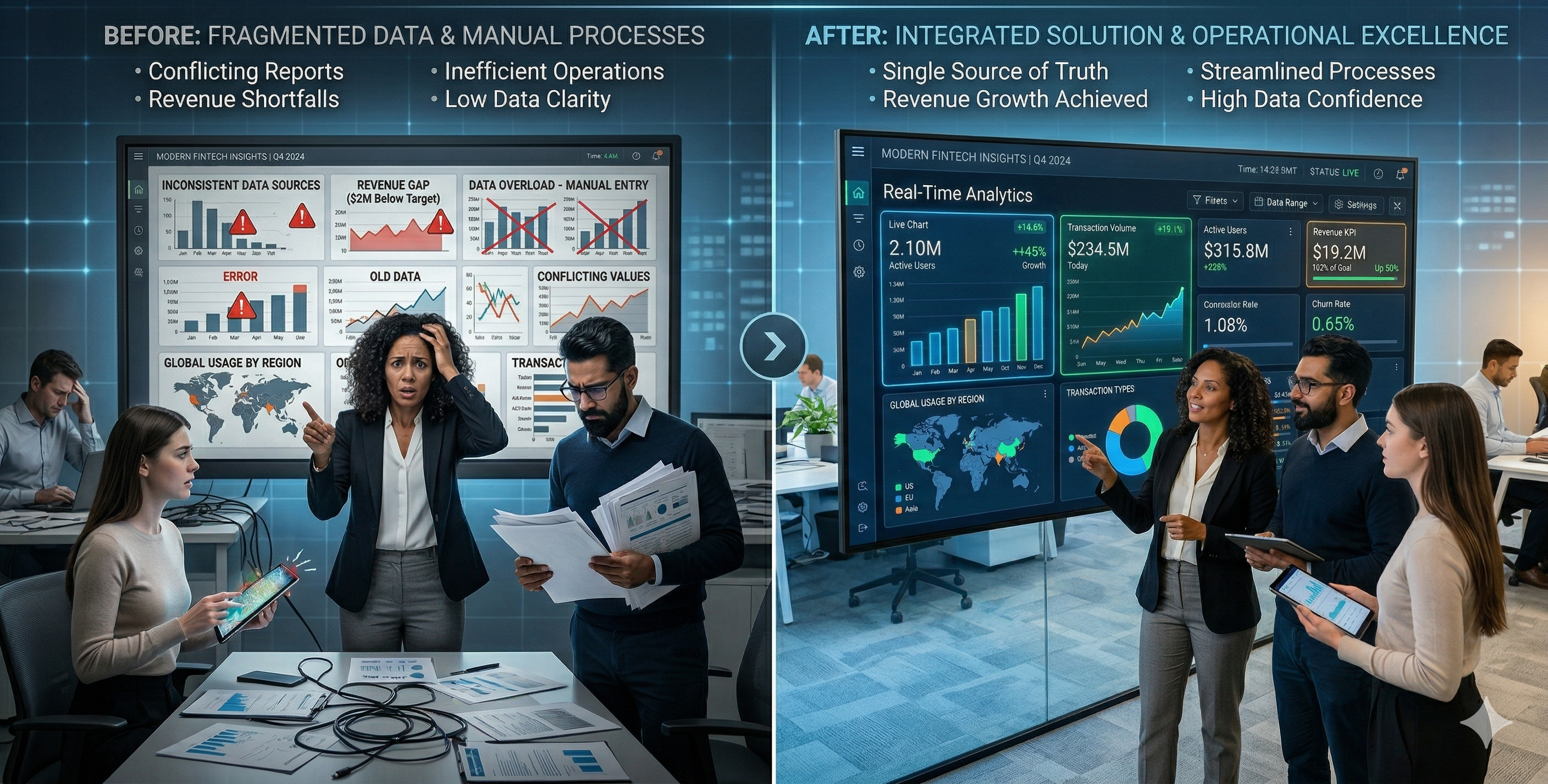 Problems solved by MIS reporting and dashboards in UAE