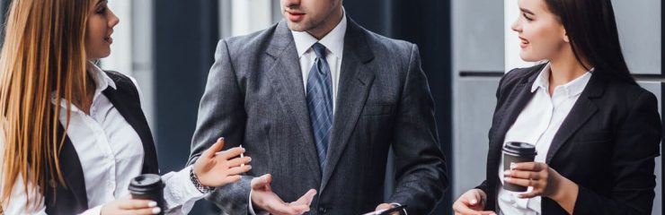 Business advisor in a professional meeting